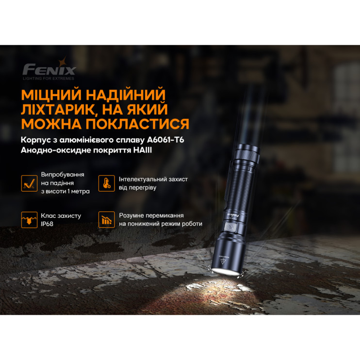 Фонарь ручной Fenix C6V3.0 голубой | Лимитированная серия  