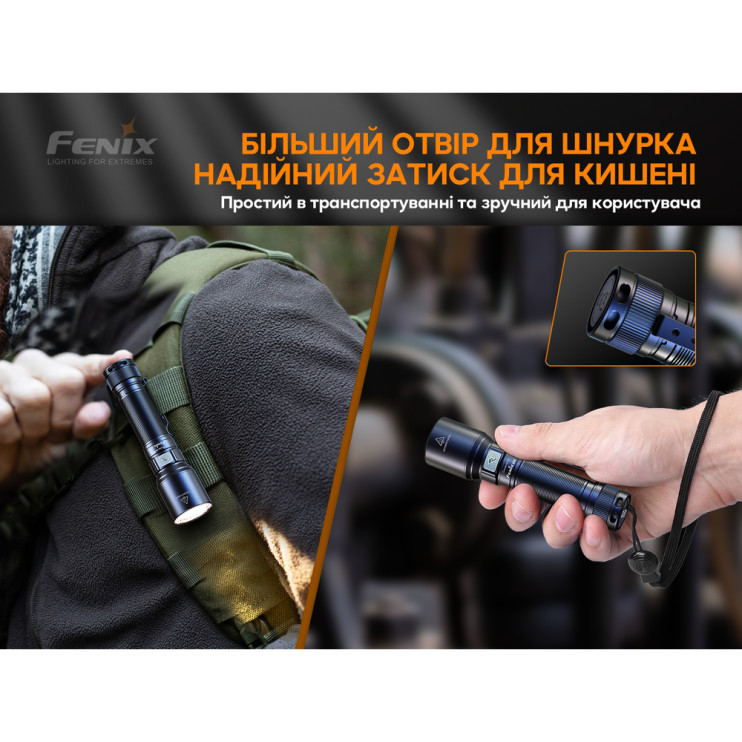 Фонарь ручной Fenix C6V3.0 оранжевый | Лимитированная серия  