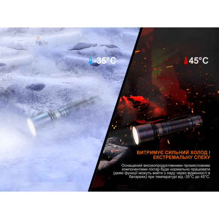 Фонарь ручной Fenix C7 оранжевый | Лимитированная серия