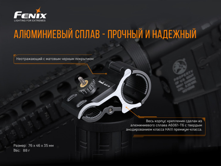 Крепление на оружие для фонарей Fenix ALG-18  
