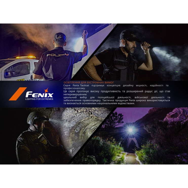 Фонарь тактический ручной Fenix PD35R ACE LED 2000 лм + наключный фонарь CL01 (оранжевый) | Лимитированная серия  