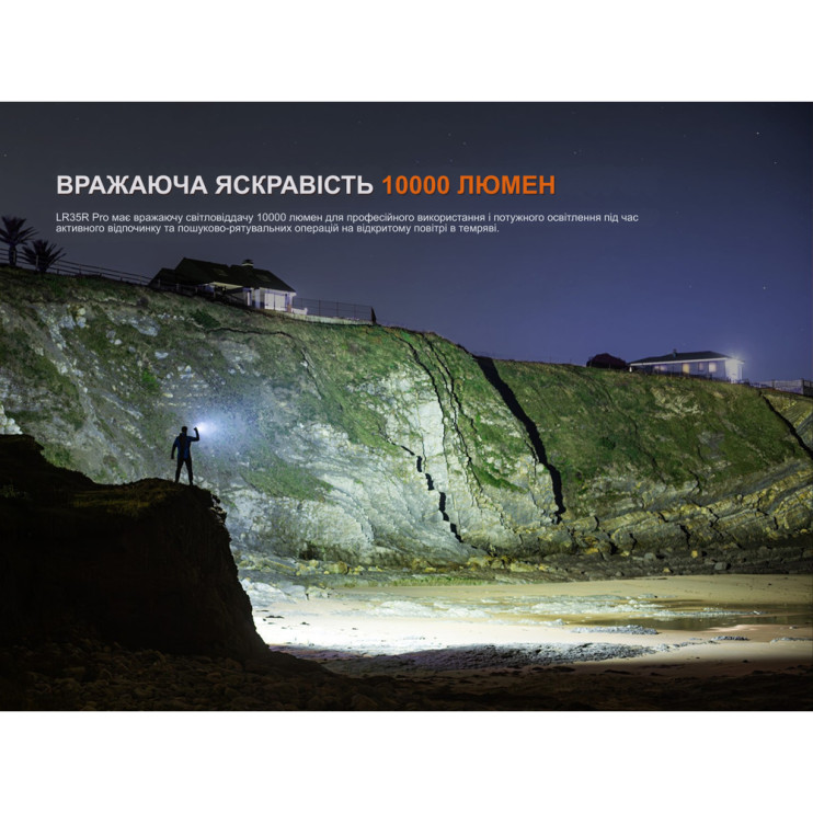 Фонарь поисковый ручной Fenix LR35R PRO | Лимитированная серия