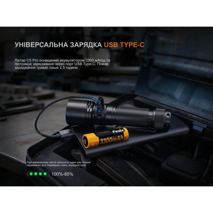 Фонарь ручной Fenix C5 Pro  