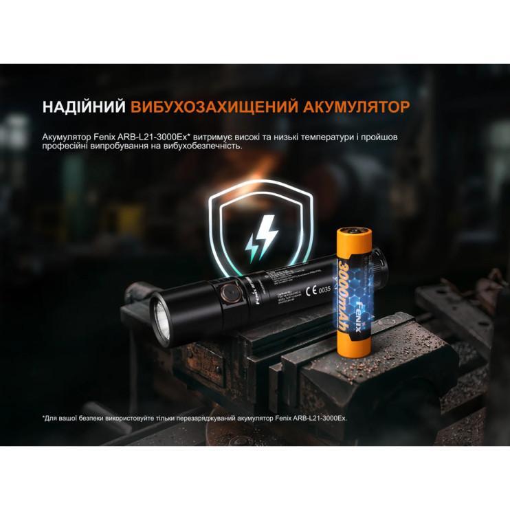 Фонарь ручной взрывобезопасный Fenix WF30RE Spark  