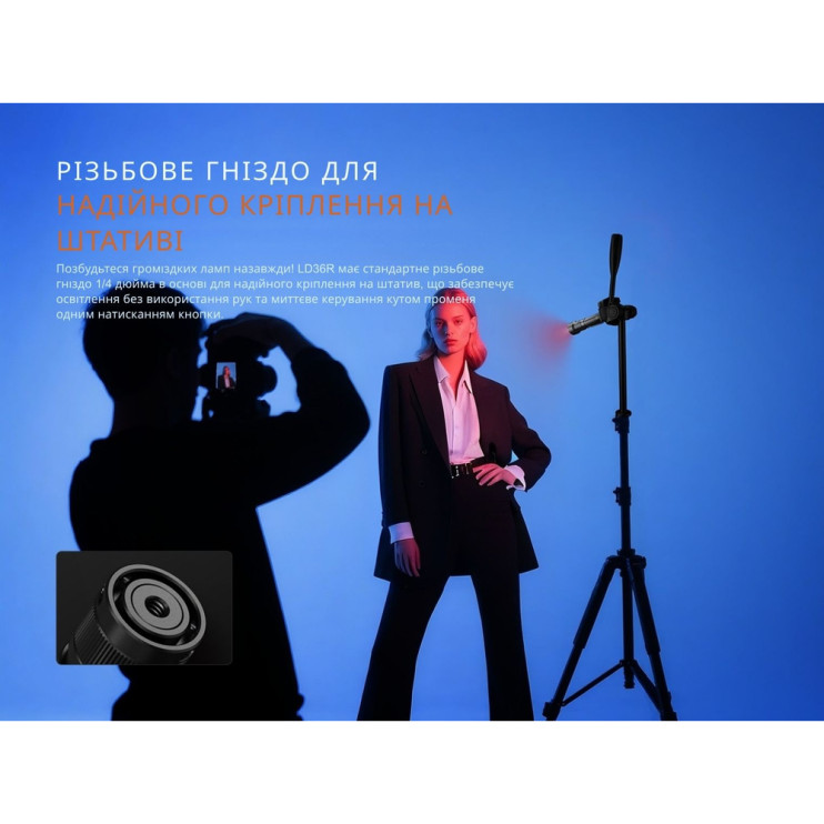 Фонарь ручной Fenix LD36RB черный