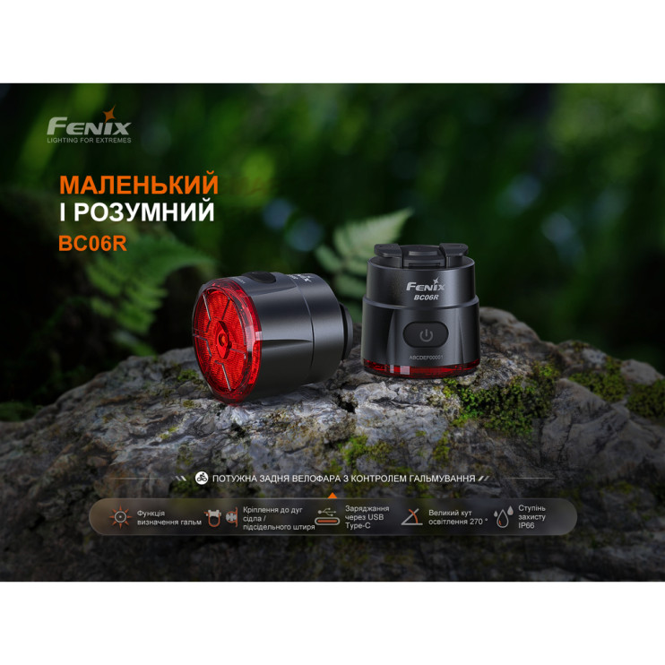 Велофара задняя Fenix ​​BC06R  