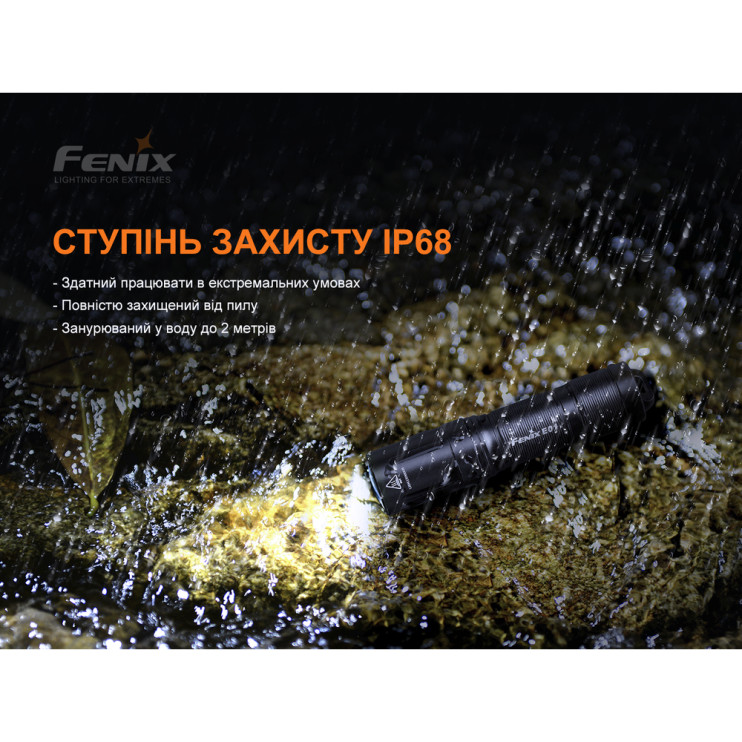 Фонарь Fenix E01 V2.0, черный  