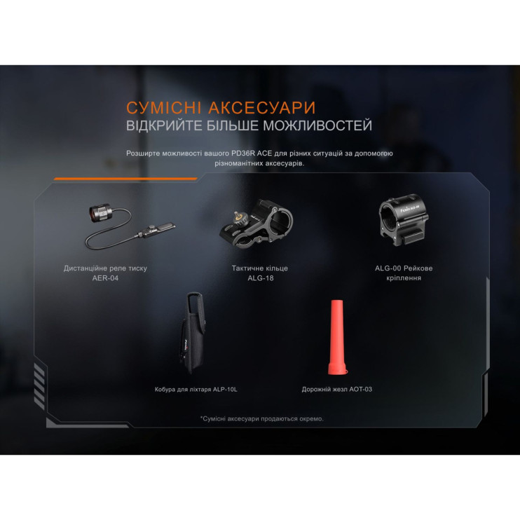 Фонарь тактический Fenix PD36R ACE  