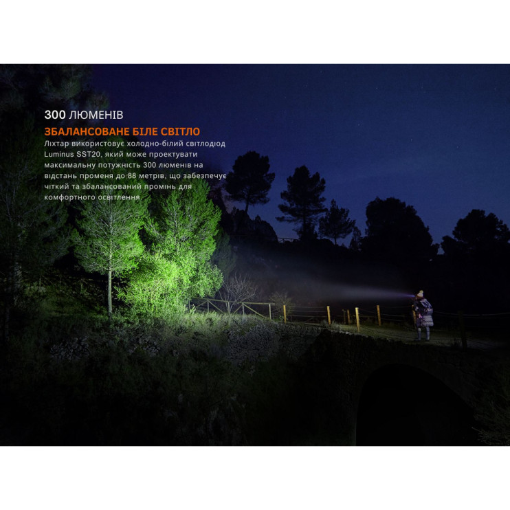 Фонарь налобный с красным светом Fenix HM23 V2.0