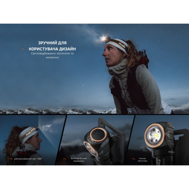 Фонарь налобный с красным светом Fenix HM23 V2.0