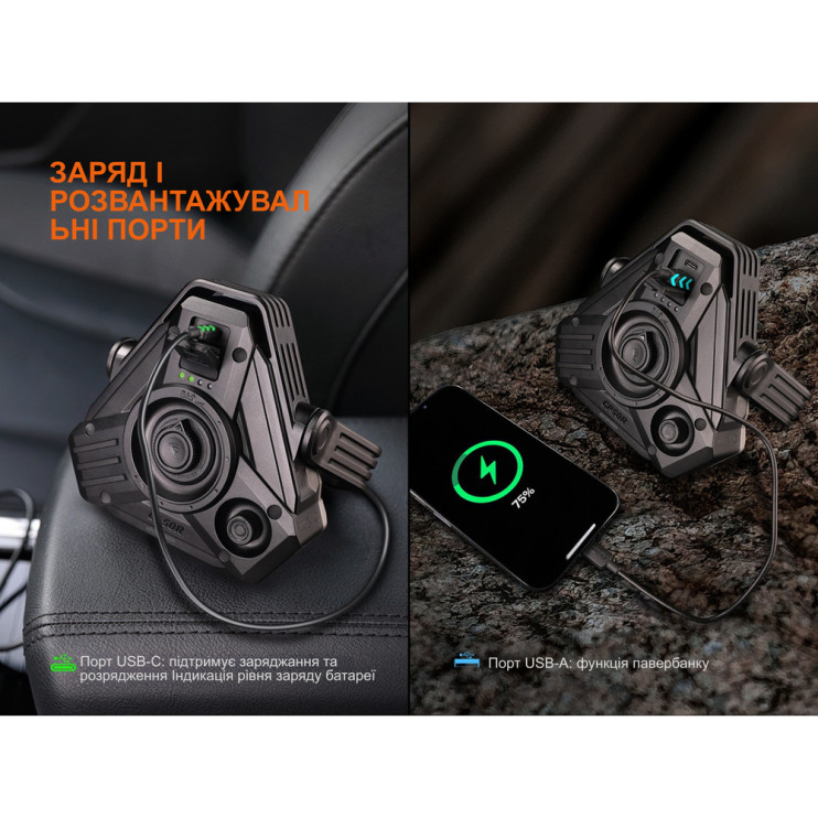 Фонарь кемпинговый сверхмощный Fenix CP50R 5500лм, 4 цвета диодов