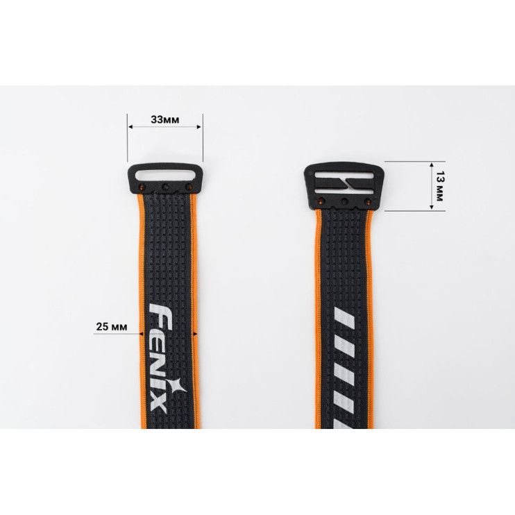 Лента для налобных фонарей Fenix, одинарная, AFH-03, черно-оранжевая  