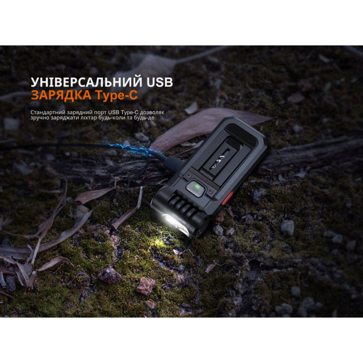 Фонарь ручной Fenix ​​SW05R-RED LED черный  