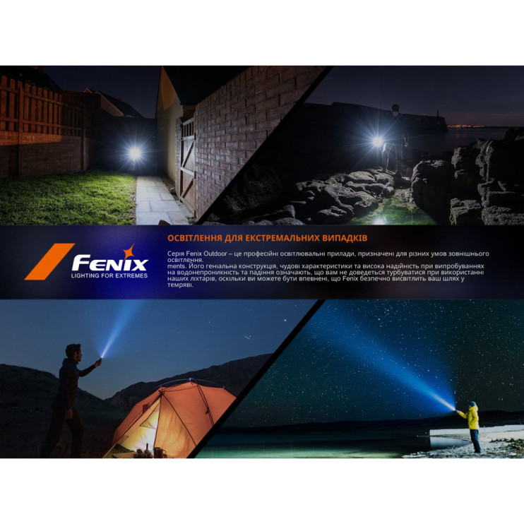 Фонарь ручной Fenix ​​SW05R-RED LED черный  