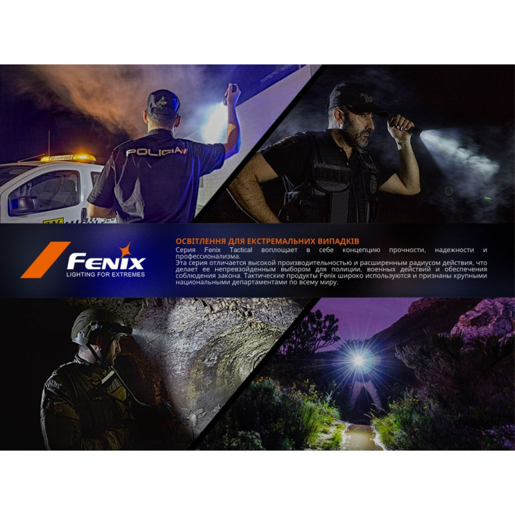 Фонарь ручной Fenix ​​SW05R-UV LED черный  