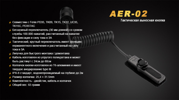 Выносная тактическая кнопка Fenix AER-02  