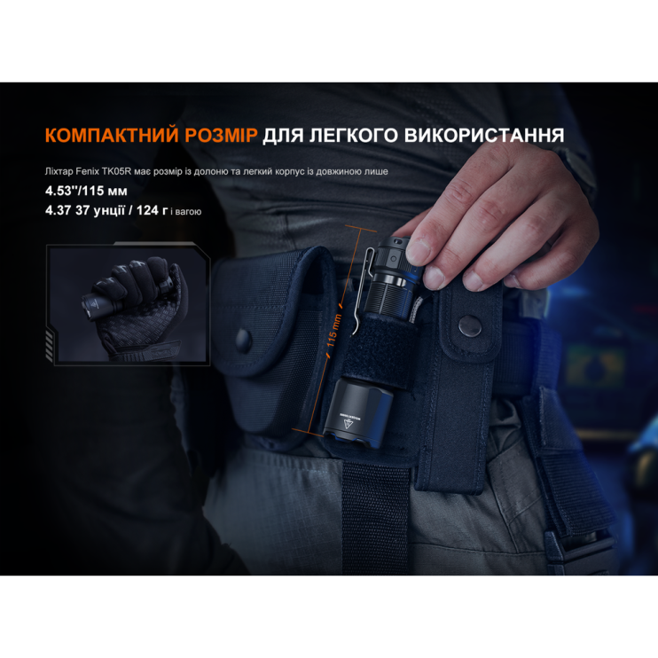 Тактический фонарь ручной Fenix ​​TK05R  