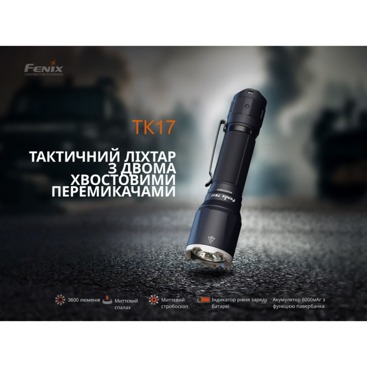 Тактический фонарь ручной Fenix ​​TK17  